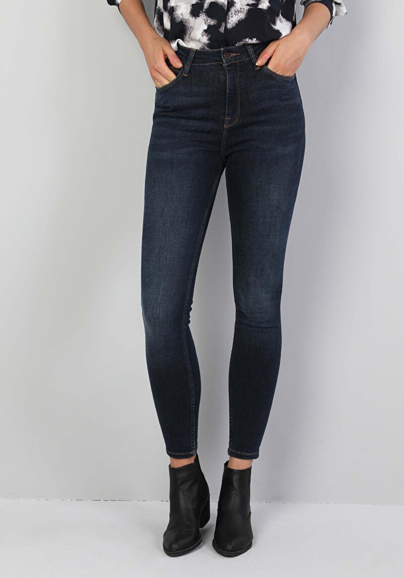 Зображення 760 Diana Джинси Жіночі Блакитні Супер Вузького Крою Cl1046988