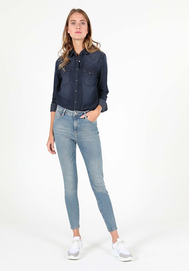 Показати інформацію про 760 Diana Джинси Жіночі  Супер Вузького Крою Cl1051953