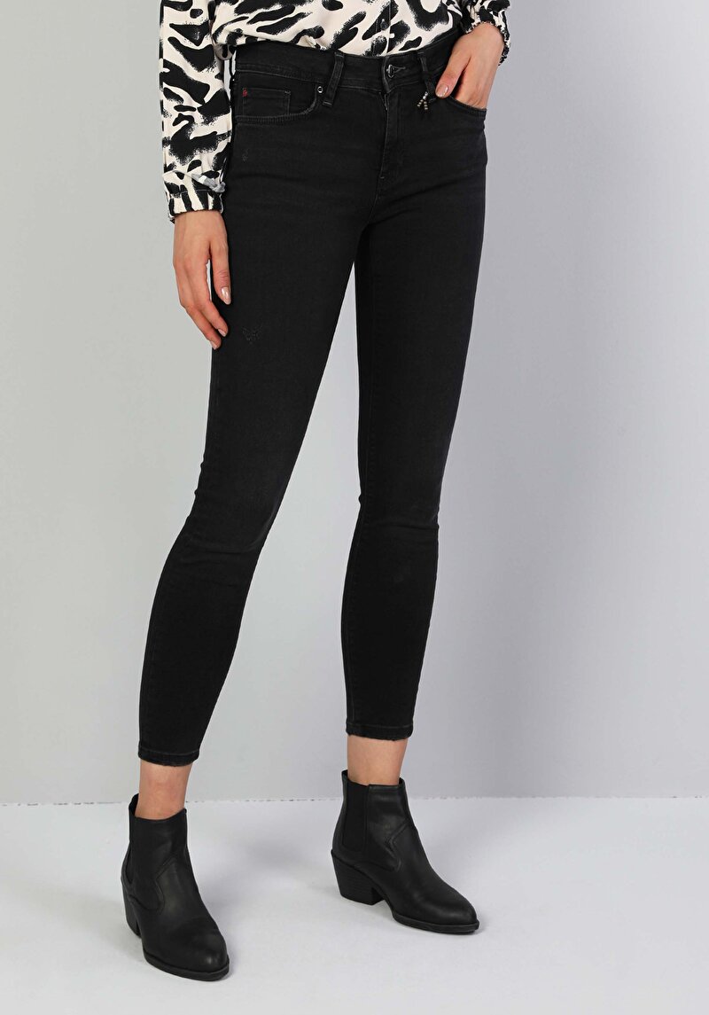Зображення 759 Lara Джинси Жіночі Чорні Супер Вузького Крою Cl1046989