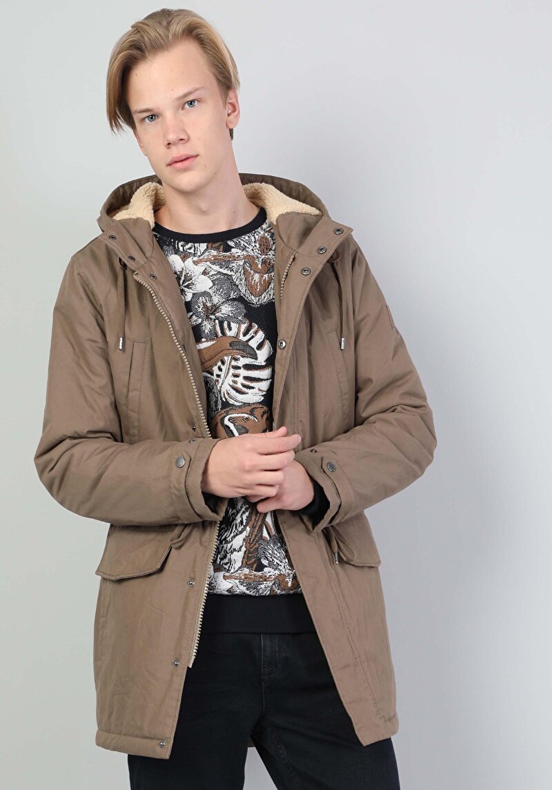 Показати інформацію про Пальто Чоловіче Коричневе  Cl1034844