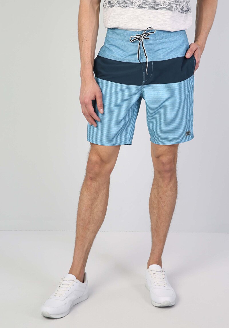 Зображення Шорти Пляжні Чоловічі Блакитні  Cl1041051