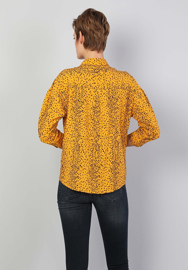 Показати інформацію про Сорочка З Довгим Рукавом Жіноча Жовта  Cl1047262