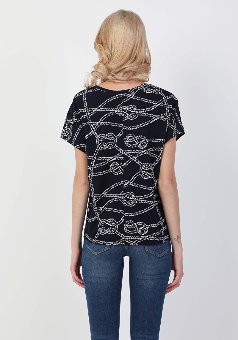 Показати інформацію про Футболка З Коротким Рукавом Жіноча Синя  Cl1047796