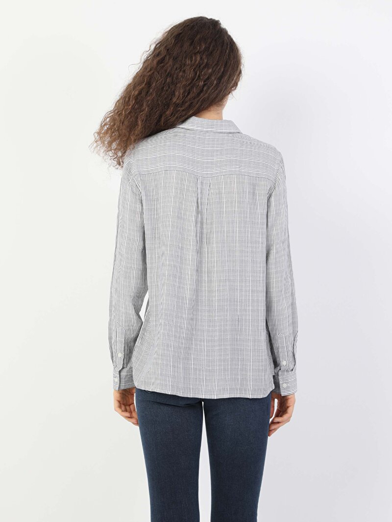 Показати інформацію про Сорочка З Довгим Рукавом Жіноча Сіра  Cl1047966