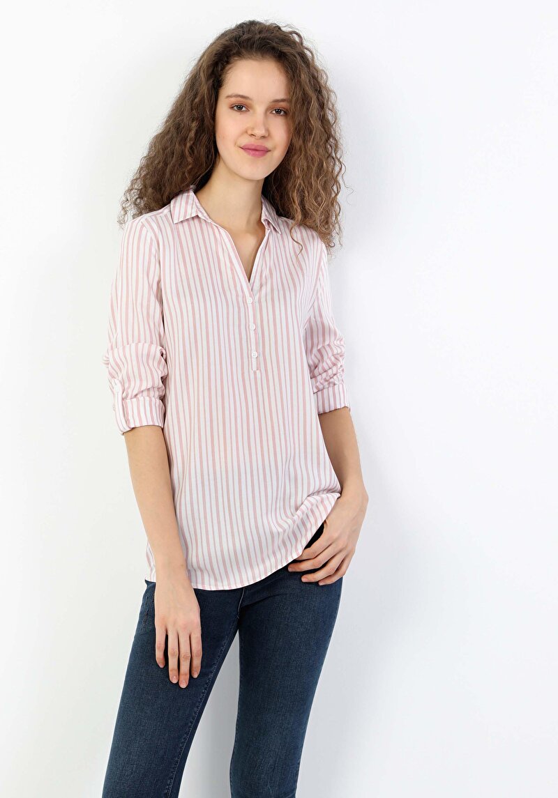 Показати інформацію про Сорочка З Довгим Рукавом Жіноча Рожева  Cl1048441