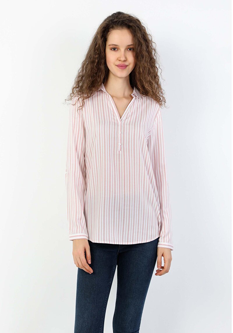 Показати інформацію про Сорочка З Довгим Рукавом Жіноча Рожева  Cl1048441