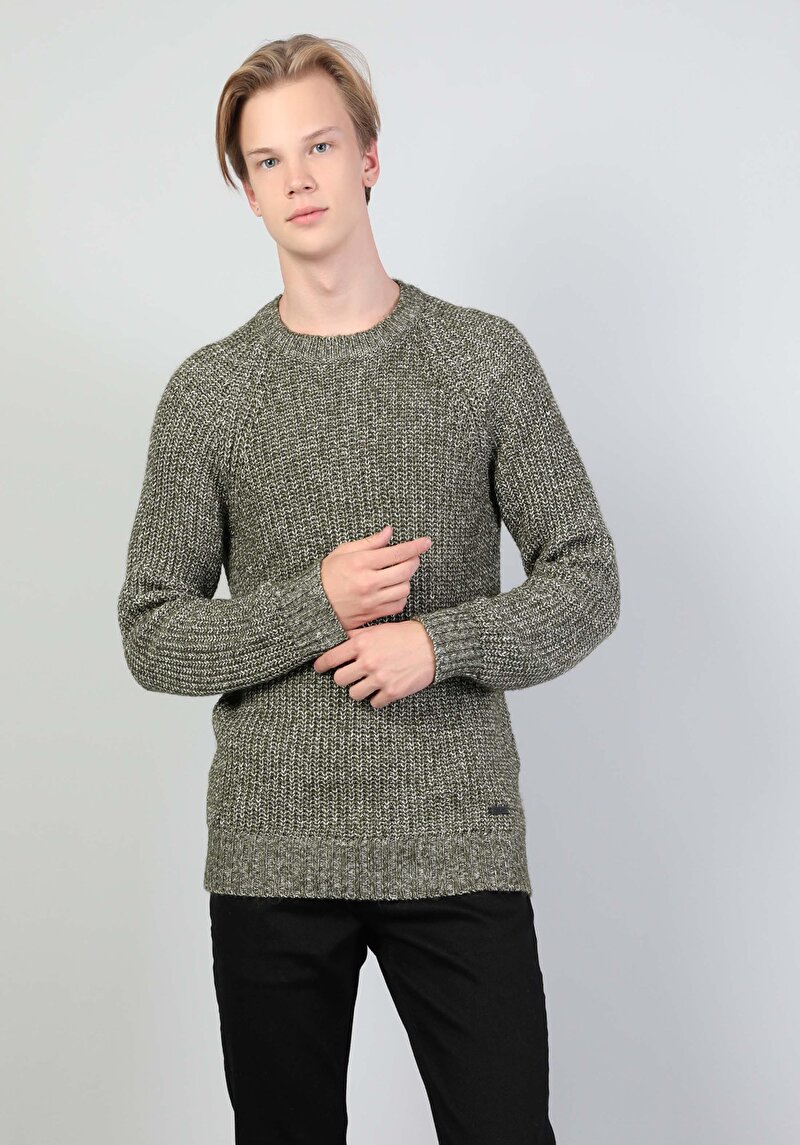 Показати інформацію про Светр Чоловічий Зелений  Cl1044159