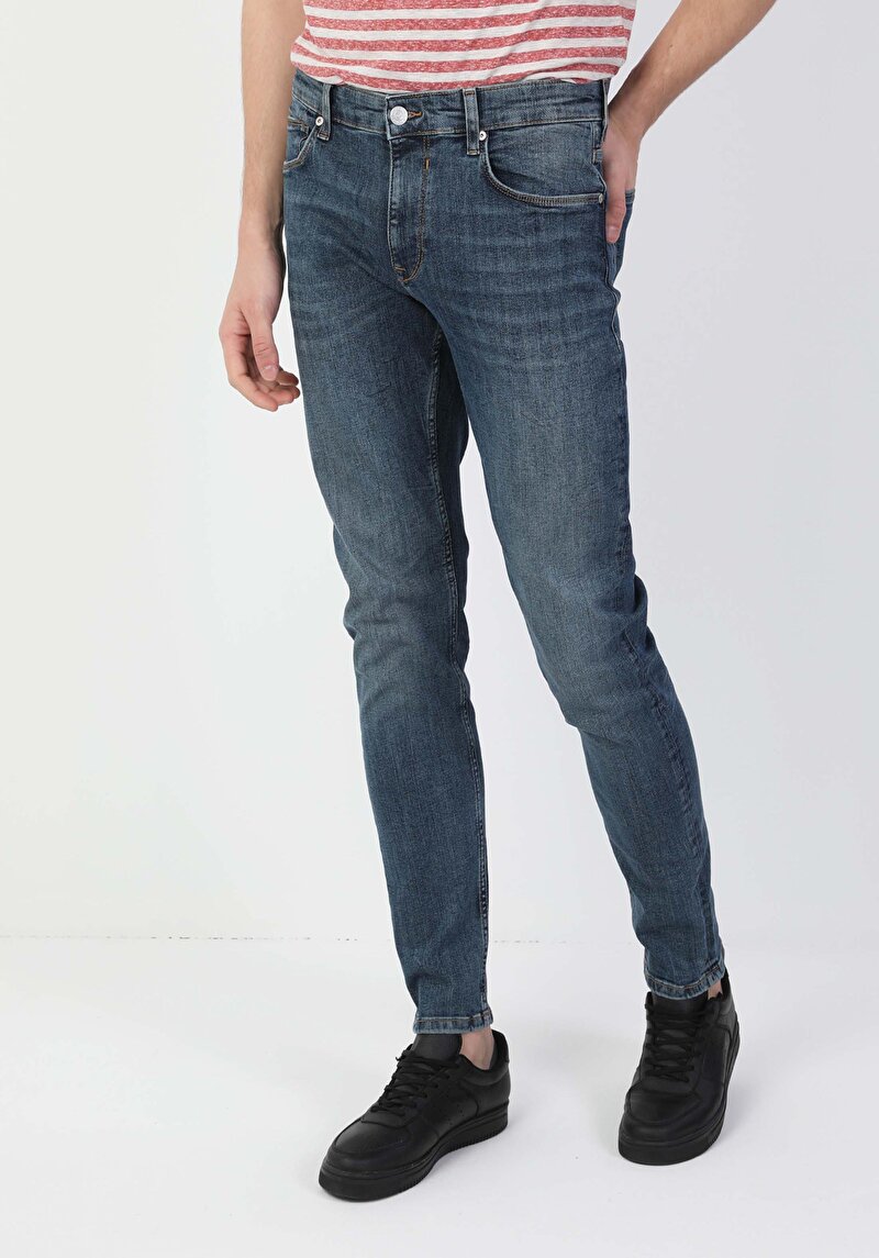 Зображення 041 Danny Джинси Чоловічі Блакитні Вузького Крою Cl1048632