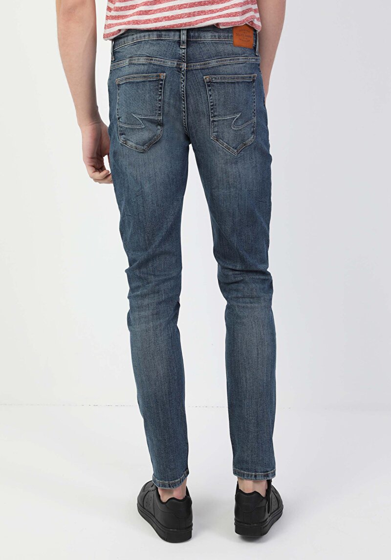 Показати інформацію про 041 Danny Джинси Чоловічі Блакитні Вузького Крою Cl1048632