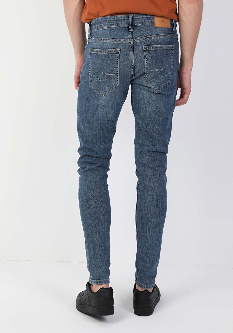 Зображення 041 Danny Джинси Чоловічі Блакитні Вузького Крою Cl1048655