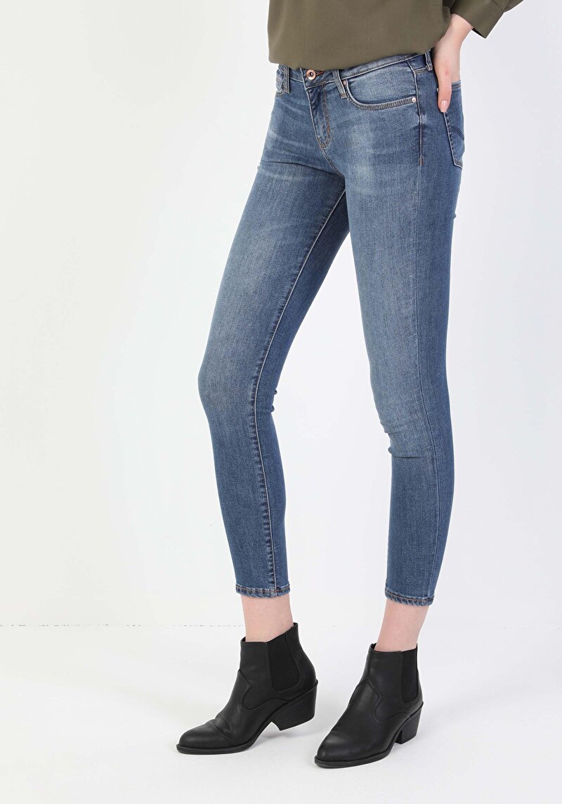 Зображення 757 Sally Джинси Жіночі Блакитні Супер Вузького Крою Cl1048687