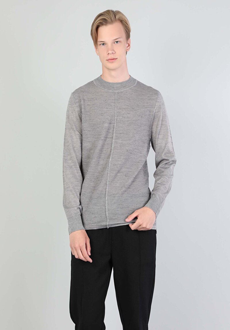 Показати інформацію про Светр Чоловічий Сірий  Cl1045248