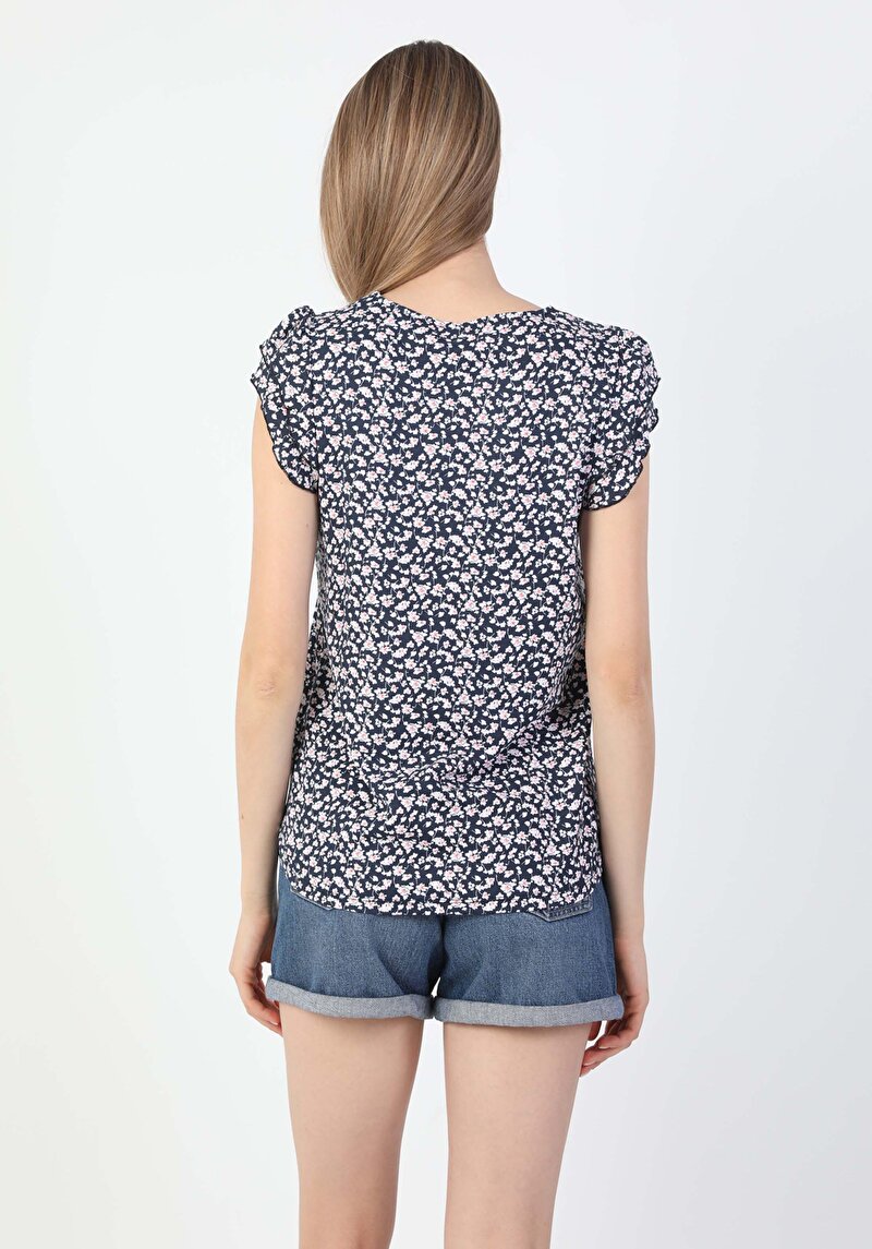 Показати інформацію про Футболка З Коротким Рукавом Жіноча Синя  Cl1049133