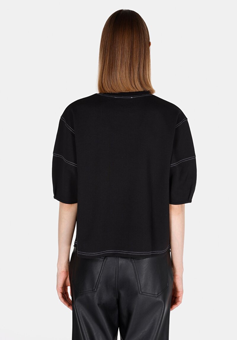 Показати інформацію про Блуза З Коротким Рукавом Жіночий Чорна  Cl1073203