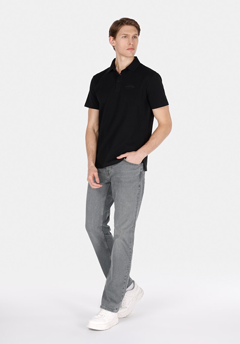 Показати інформацію про Поло З Коротким Рукавом Чоловіче Чорне  Cl1072842