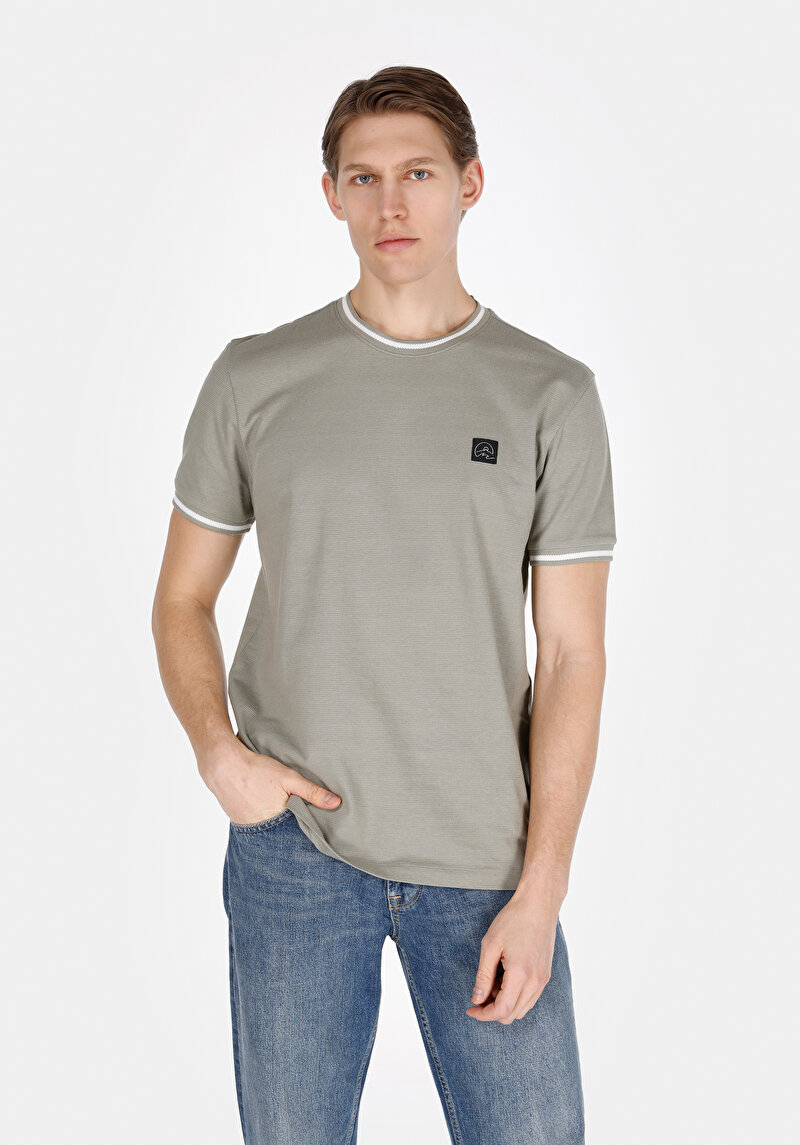 Зображення Футболка З Коротким Рукавом Чоловіча Зелена  Cl1073359