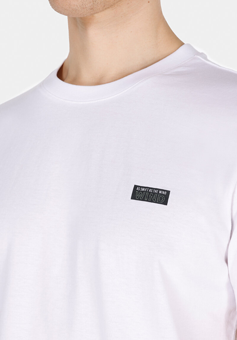 Показати інформацію про Футболка З Коротким Рукавом Чоловіча Біла  Cl1073094