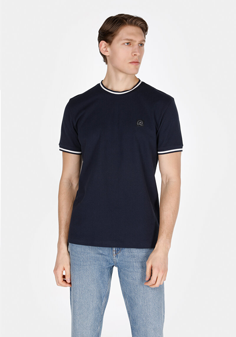 Зображення Футболка З Коротким Рукавом Чоловіча Синя  Cl1073359