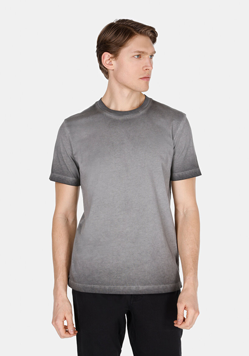 Зображення Футболка З Коротким Рукавом Чоловіча Сіра  Cl1073112