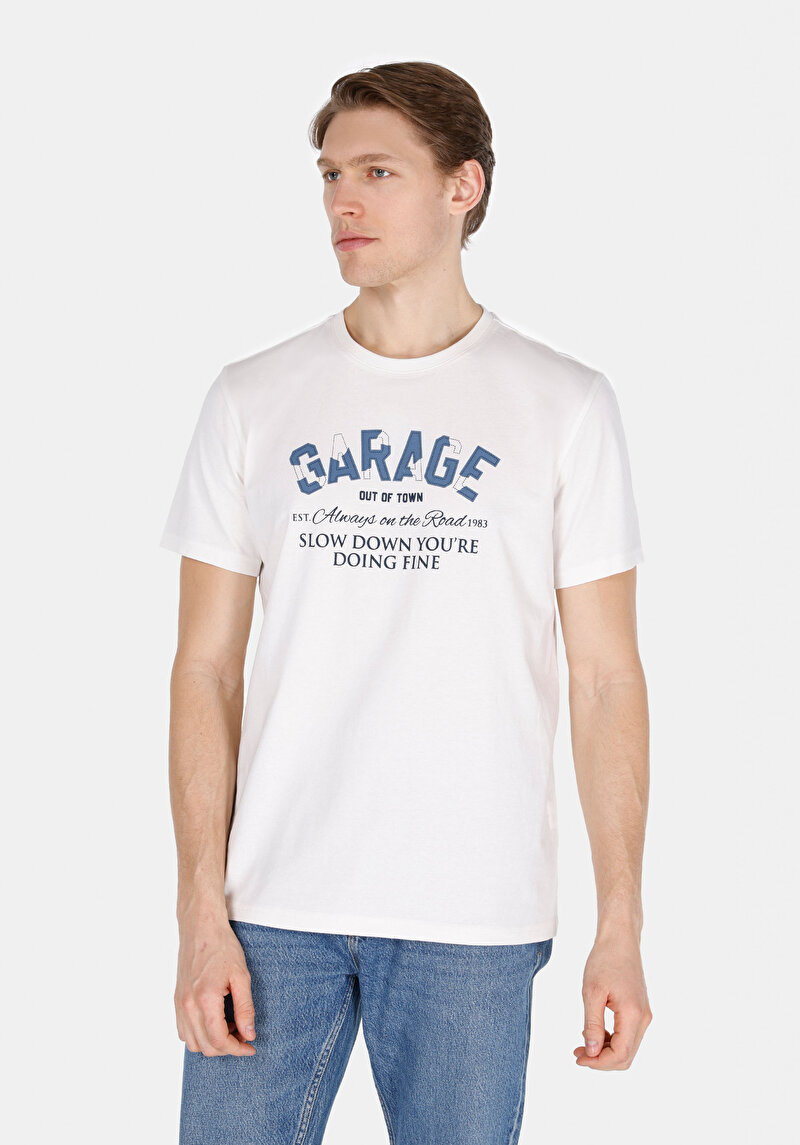 Зображення Футболка З Коротким Рукавом Чоловіча Біла  Cl1073223