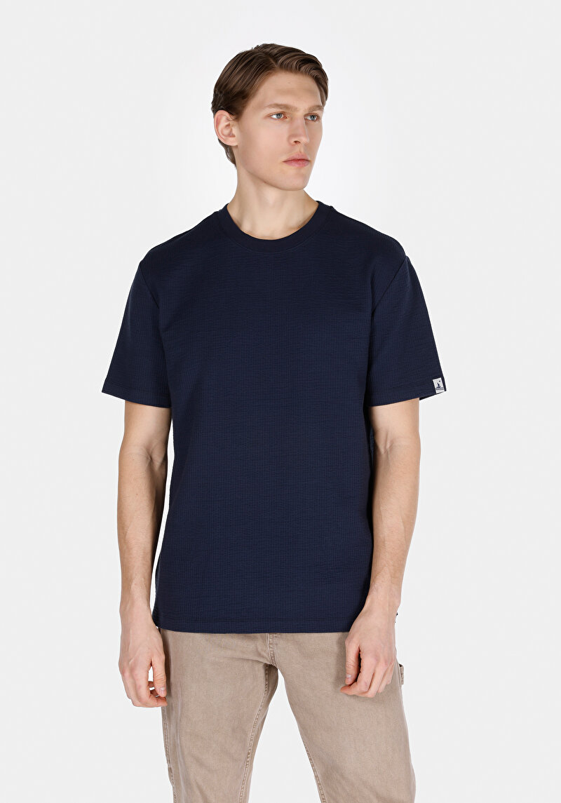 Зображення Футболка З Коротким Рукавом Чоловіча Синя  Cl1073378