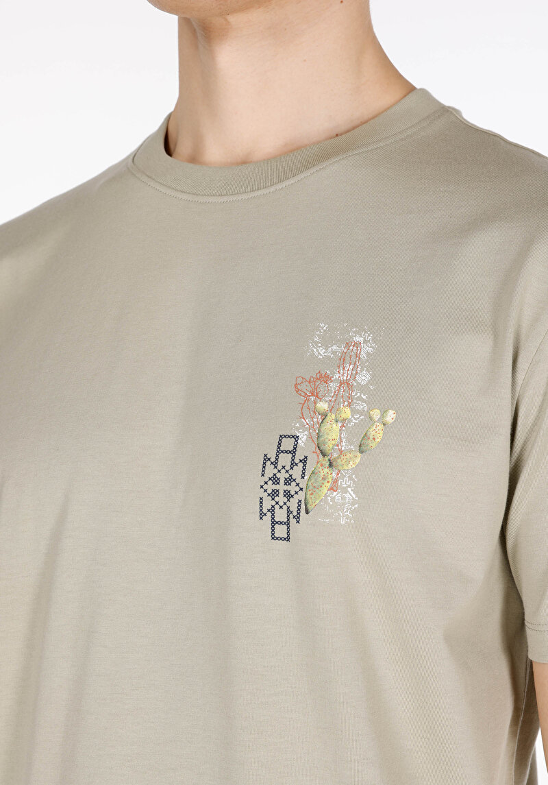 Показати інформацію про Футболка З Коротким Рукавом Чоловіча Зелена  Cl1074109