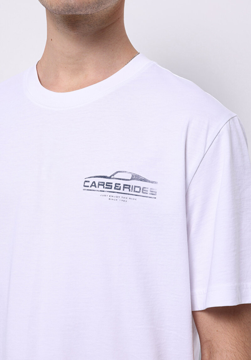 Показати інформацію про Футболка З Коротким Рукавом Чоловіча Біла  Cl1074102