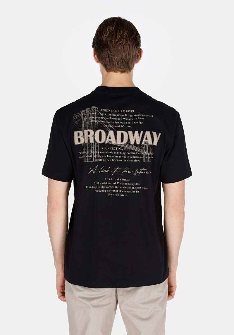 Показати інформацію про Футболка З Коротким Рукавом Чоловіча Чорна  Cl1074153