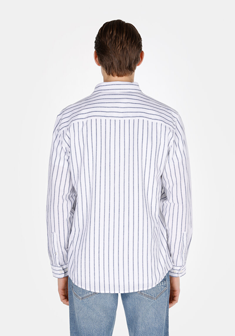 Зображення Сорочка З Довгим Рукавом Чоловіча Синя Cl1074502