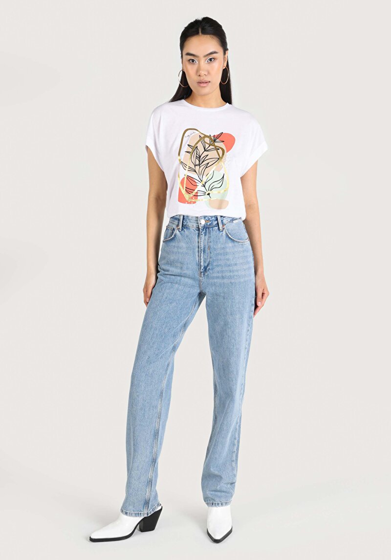 Зображення 884 Lauren Джинси Жіночі Блакитні Прямого Крою Cl1064317