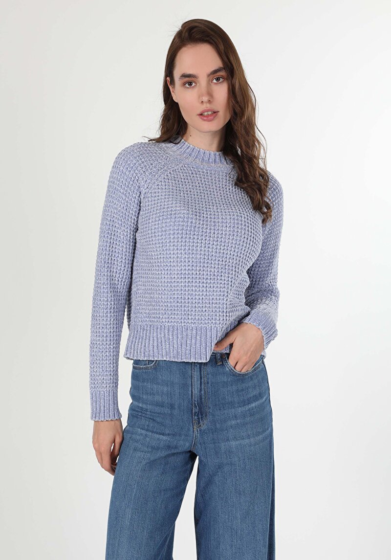 Показати інформацію про Светр Жіночий Блакитний  Cl1036479