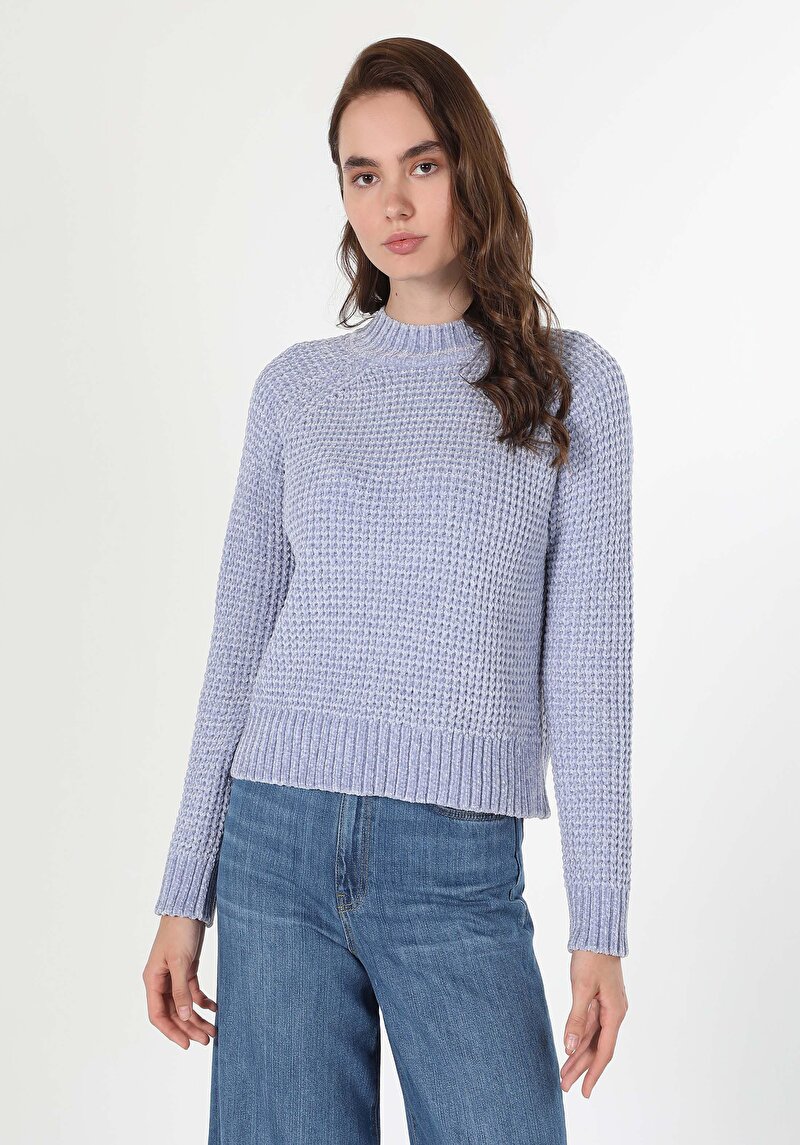 Показати інформацію про Светр Жіночий Блакитний  Cl1036479