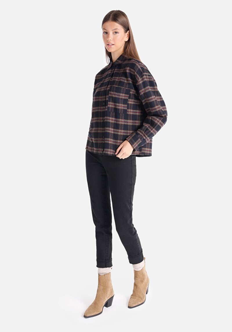 Показати інформацію про Сорочка З Довгим Рукавом Жіноча Чорна  Cl1065855