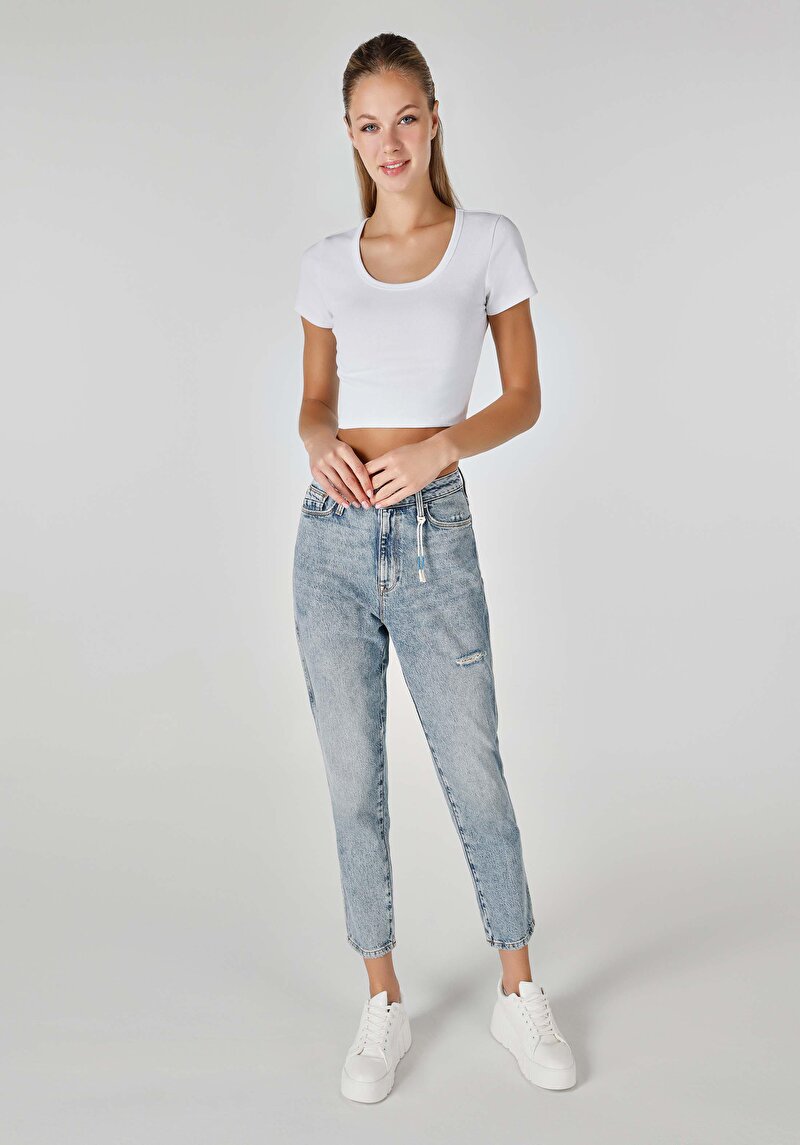 Показати інформацію про 896  Maria Джинси Жіночі Блакитні  Cl1064320