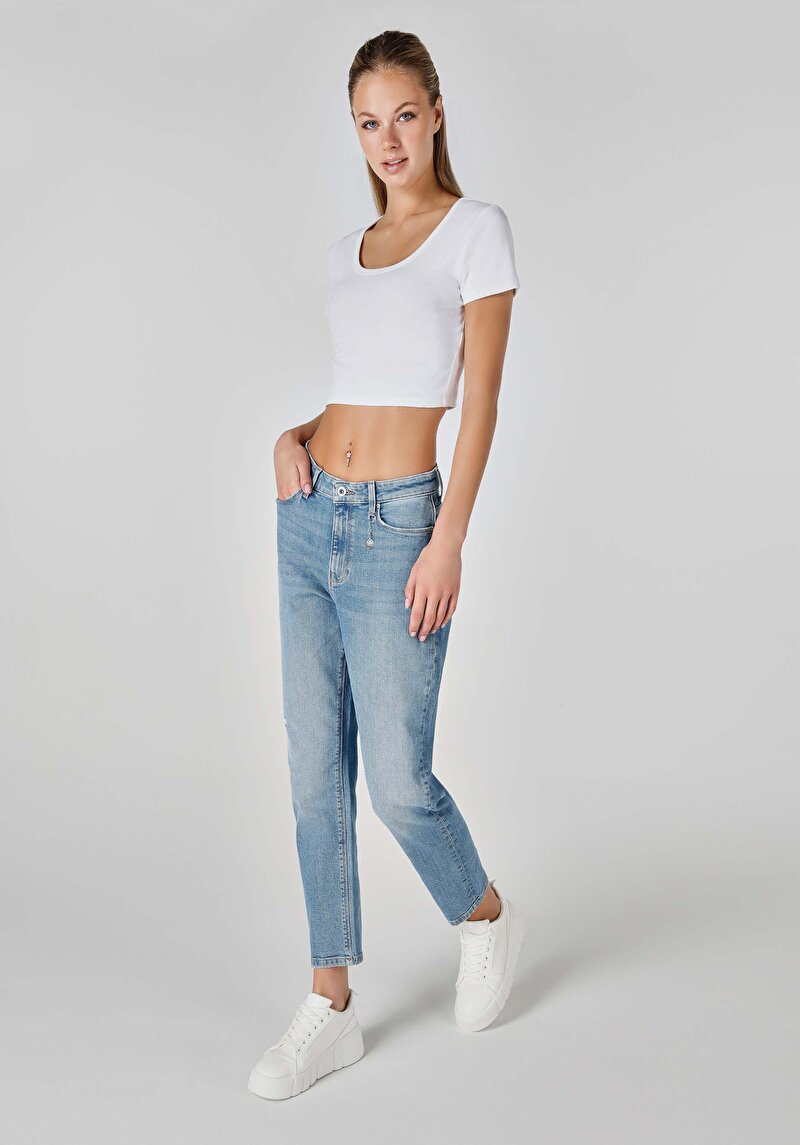 Зображення 896 Maria Джинси Жіночі Блакитні Cl1064323