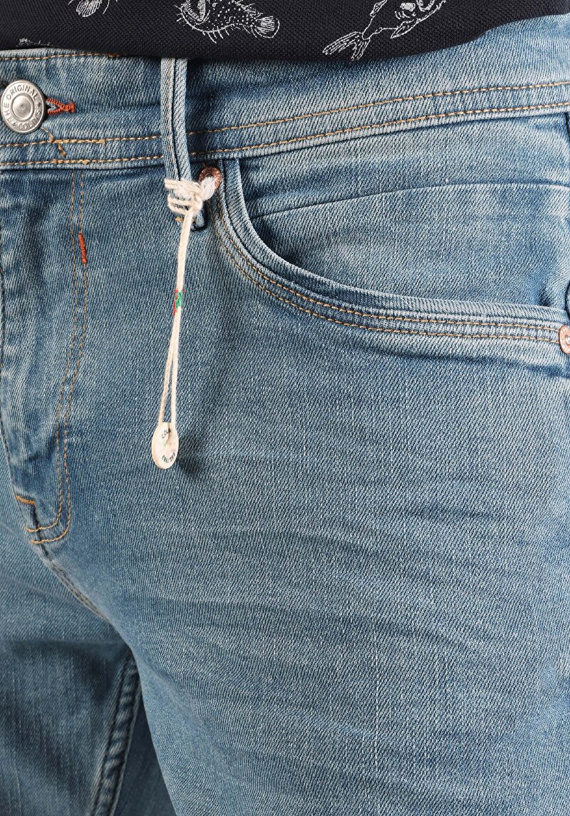 Зображення 041 Danny Джинси Чоловічі Блакитні Вузького Крою Cl1064343