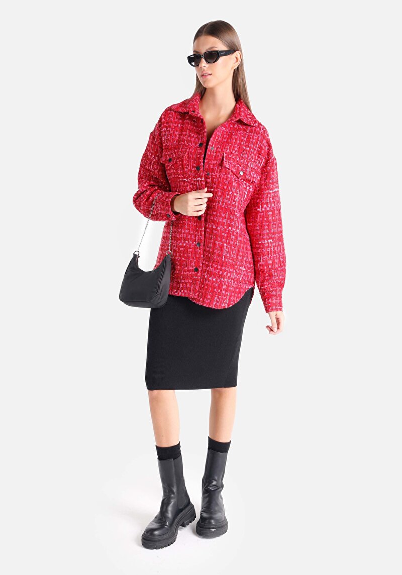 Зображення Сорочка З Довгим Рукавом Жіноча Червона Cl1065889