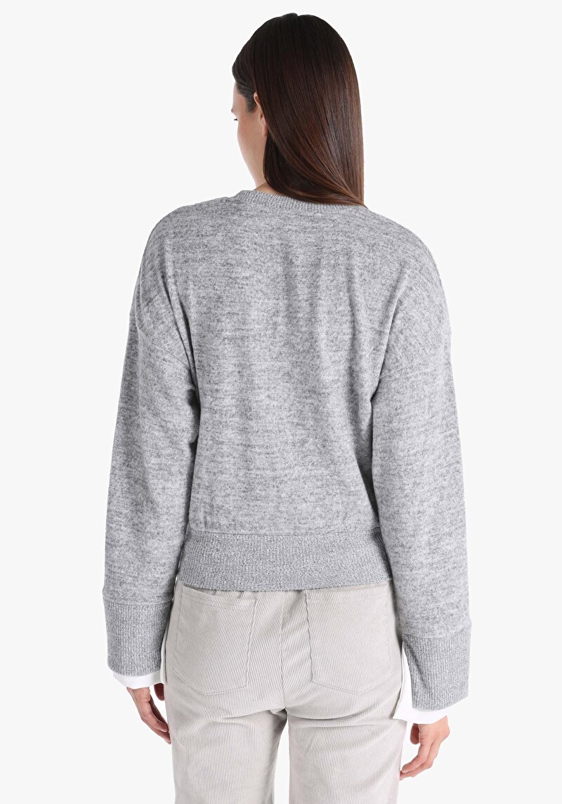 Показати інформацію про Футболка З Довгим Рукавом Жіноча Сіра  Cl1065903