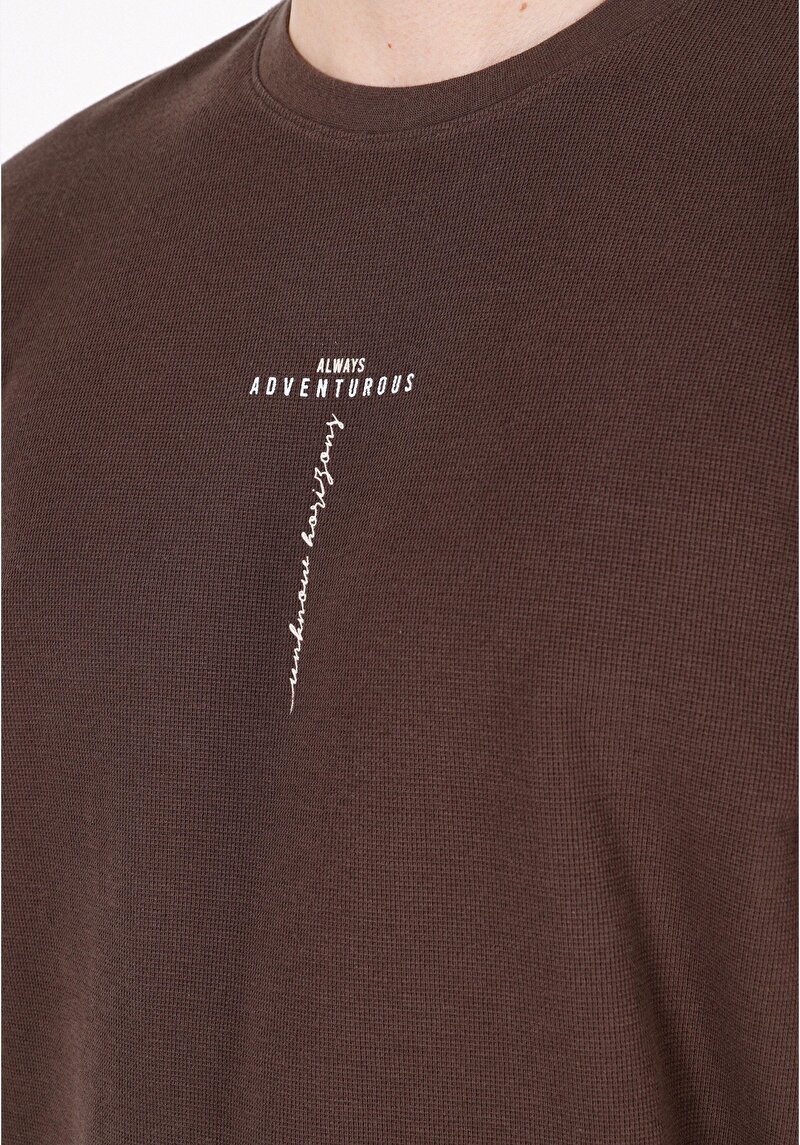 Показати інформацію про Футболка З Коротким Рукавом Чоловіча Коричнева  Cl1072057