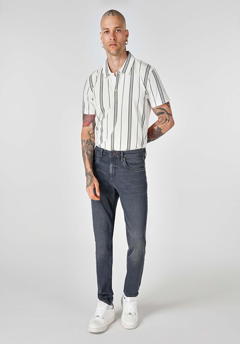 Зображення 041 Danny Джинси Чоловічі Чорні Вузького Крою Cl1064359