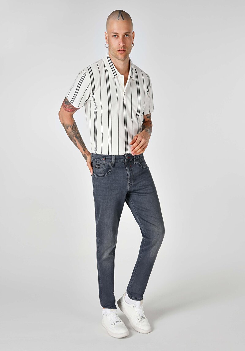 Зображення 041 Danny Джинси Чоловічі Чорні Вузького Крою Cl1064359