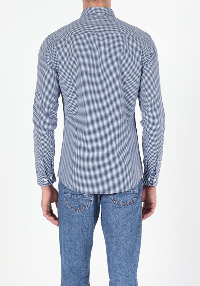 Показати інформацію про Сорочка З Довгим Рукавом Чоловіча Блакитна  Cl1048578