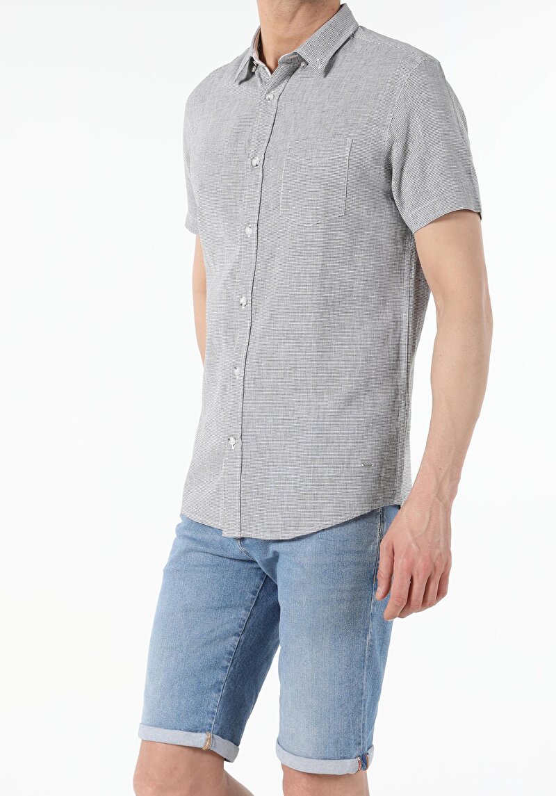 Зображення Сорочка З Коротким Рукавом Чоловіча Зелена Cl1049450