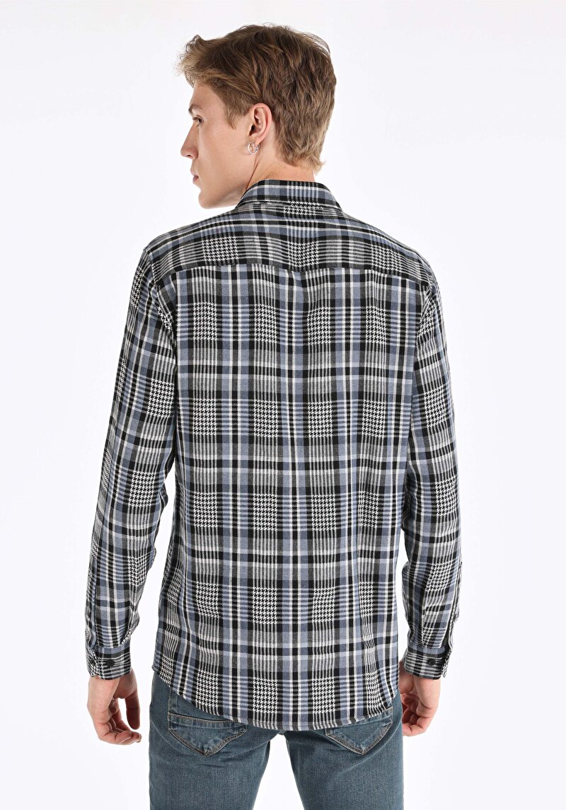 Зображення Сорочка З Довгим Рукавом Чоловіча Блакитна Cl1065946