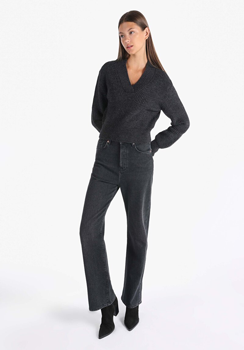 Показати інформацію про Светр Жіночий Сірий  Cl1065971