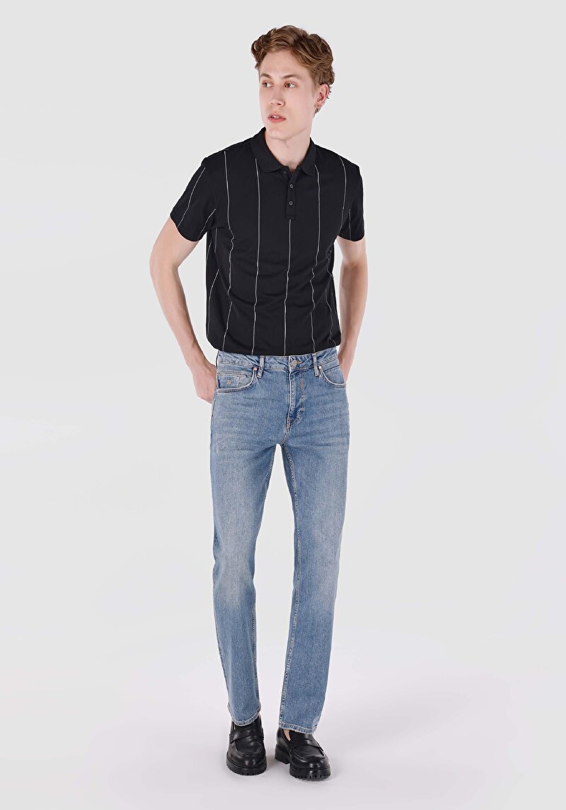 Зображення 045 David Джинси Чоловічі Блакитні Класичного Крою Cl1064384