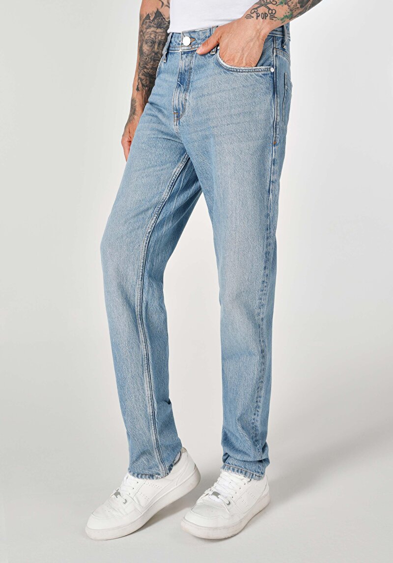 Зображення 045 David Джинси Чоловічі Блакитні Класичного Крою Cl1064387