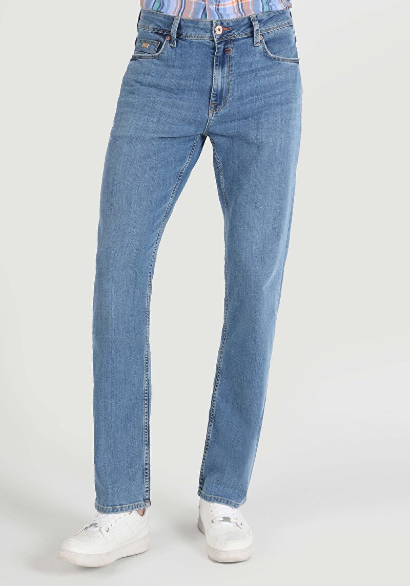 Зображення 045 David Джинси Чоловічі Блакитні Класичного Крою Cl1064391