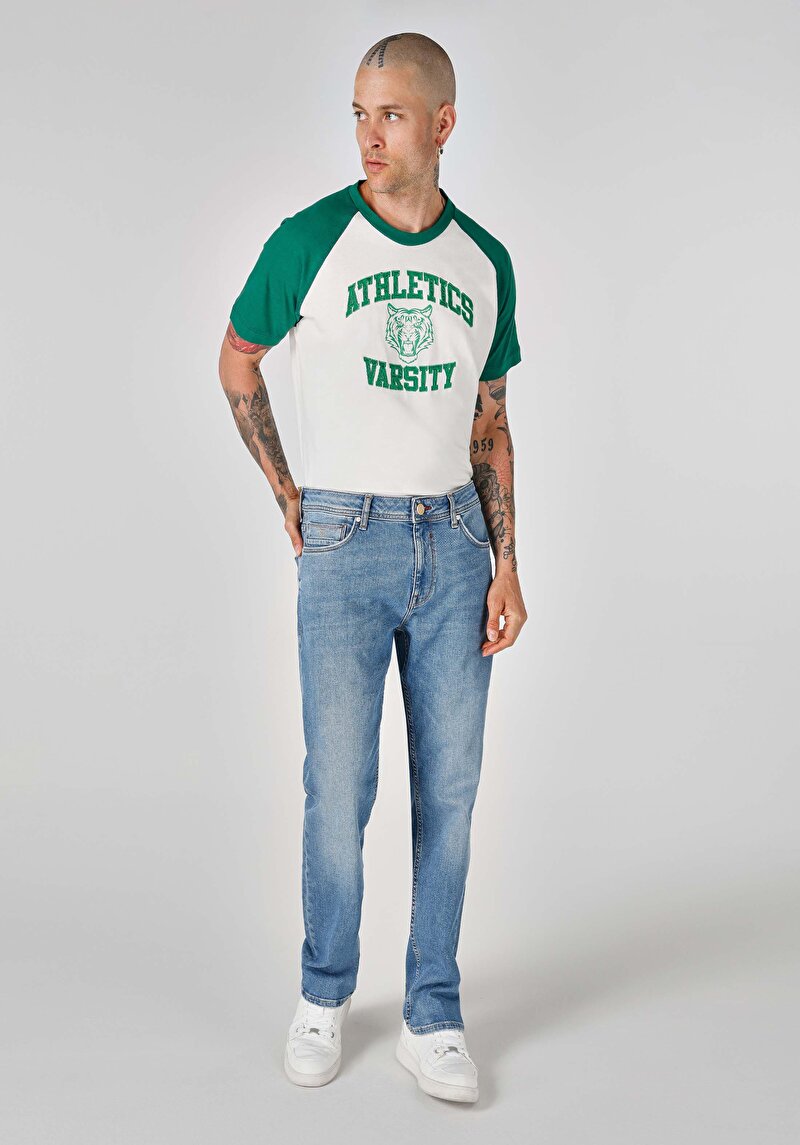 Зображення 045 David Джинси Чоловічі Блакитні Класичного Крою Cl1064394