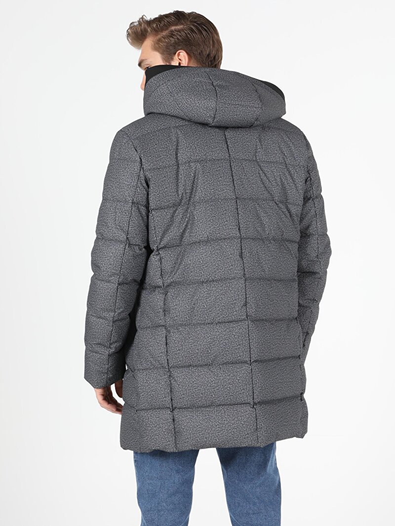 Показати інформацію про Пальто Чоловіче Сіре Класичного Крою Cl1051053